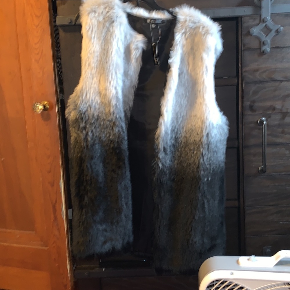 INC FAUX FUR JACKET . Never worn/ new with tags.